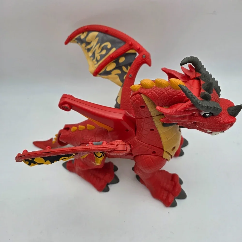 Fisher Price Imaginext Castle Eagle Talon Red DRAGON w/ Sounds Wings Works